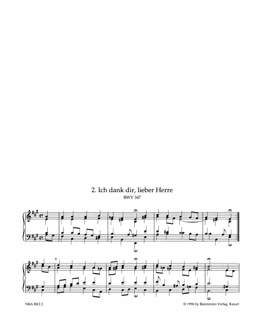 First page of Ich dank dir, lieber Herre [I]