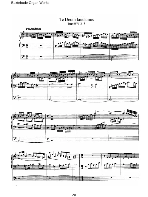 First page of Te Deum laudamus