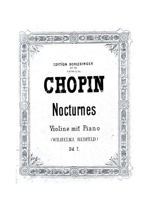 First page of Nocturnes