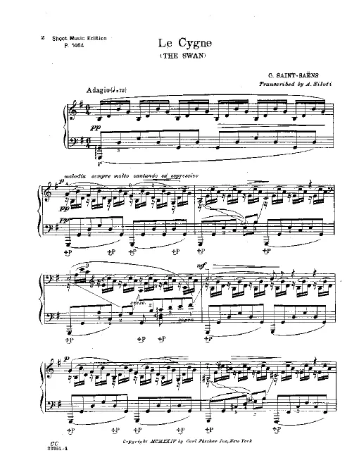 First page of Le carnaval des animaux