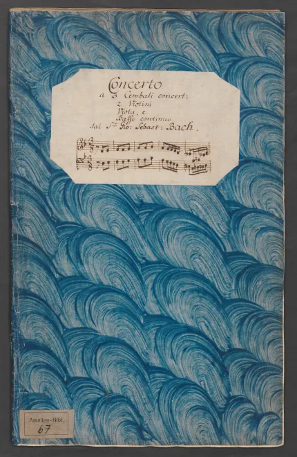 First page of Concerto for 3 Harpsichords