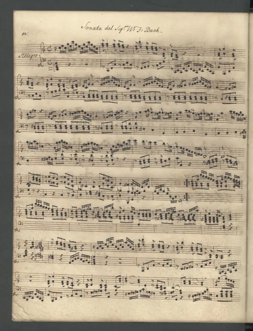 First page of Sonata in C major