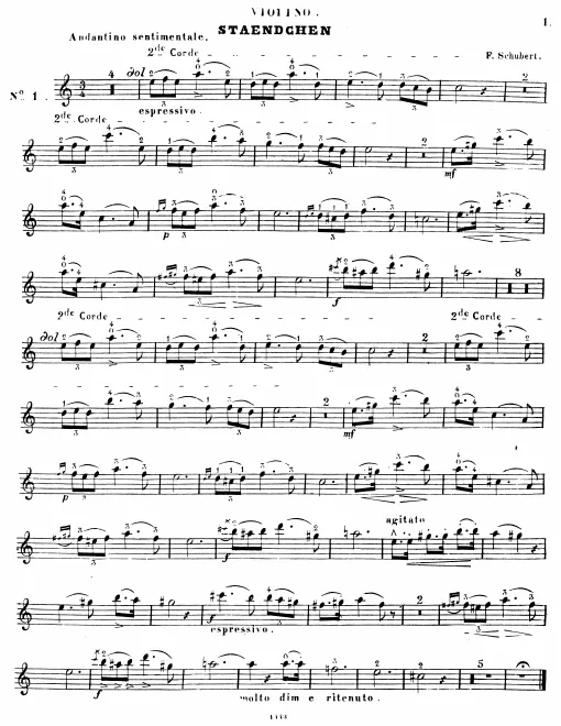 First page of Ständchen