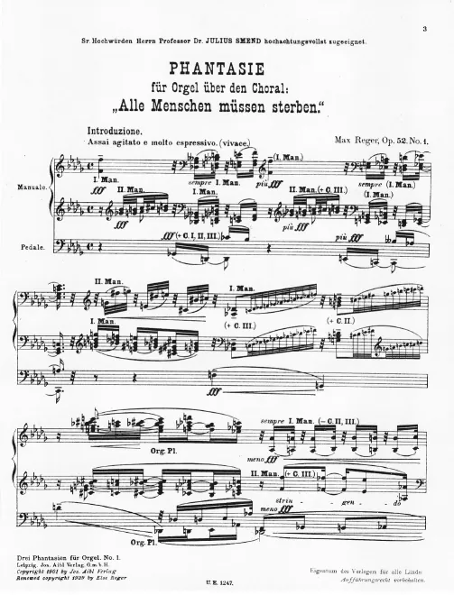 First page of 3 Choral-Phantasien für Orgel