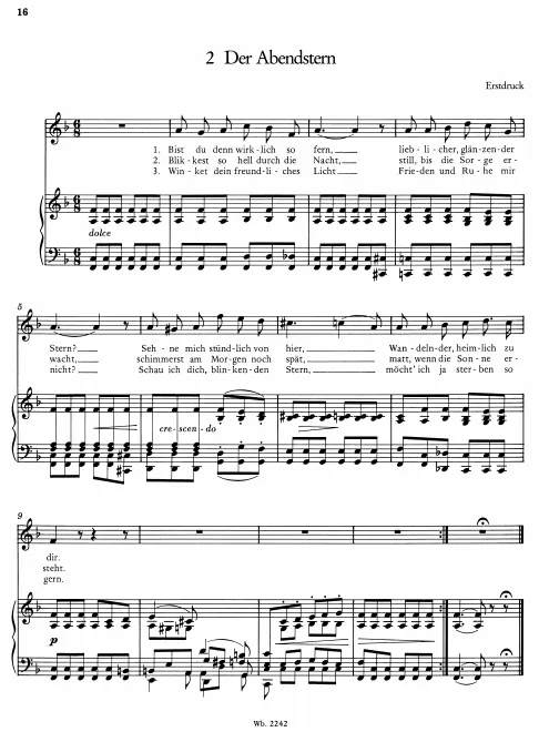 First page of Der Abendstern