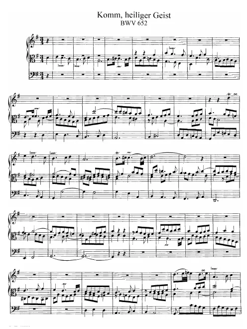 First page of Komm, Heiliger Geist