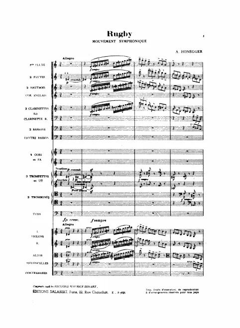 First page of Rugby
