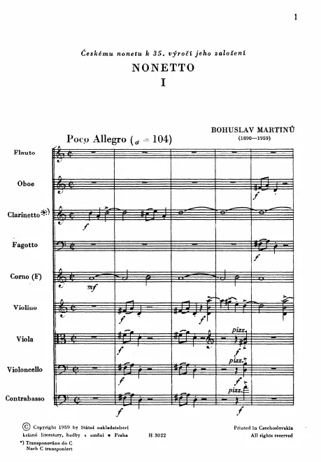 First page of Nonet