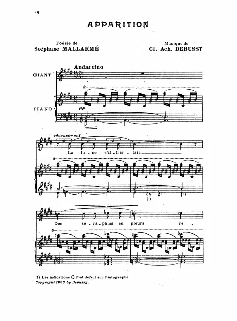 First page of Apparition