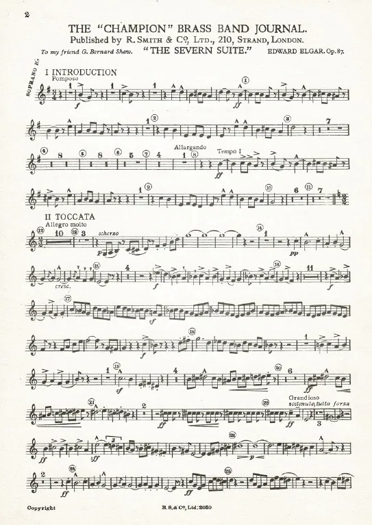 First page of The Severn Suite