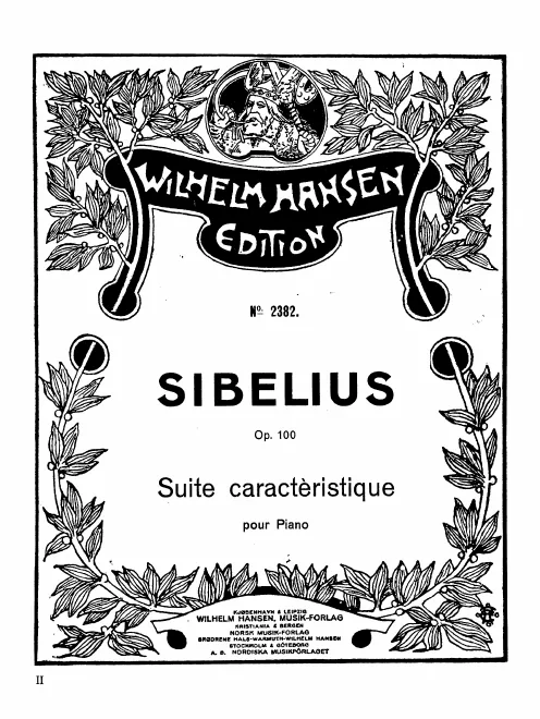 First page of Suite caractéristique