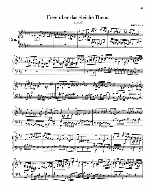 First page of Fugue