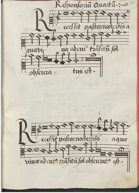 First page of Sabbato Sancto à 4
