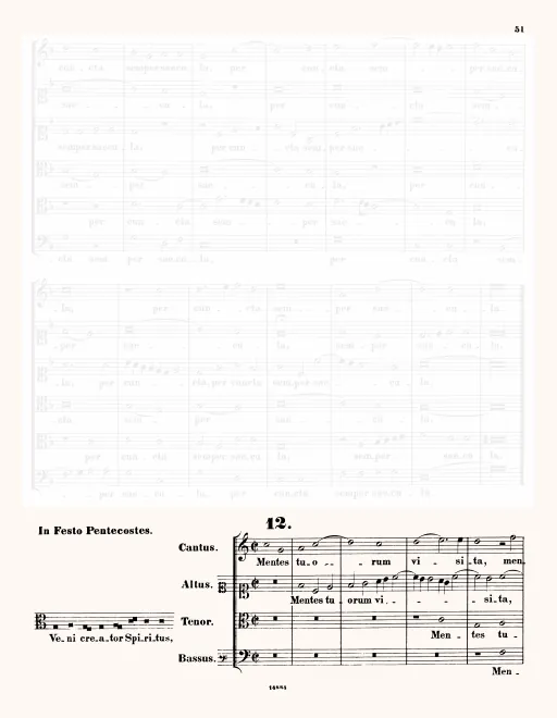 First page of Veni creator Spiritus