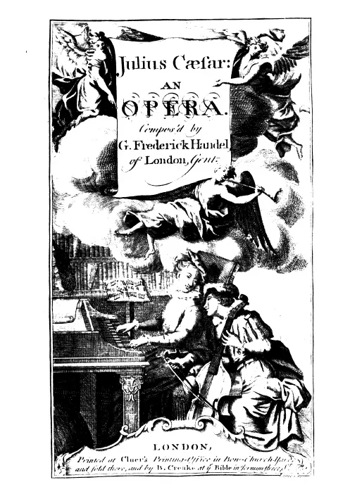 First page of Giulio Cesare in Egitto