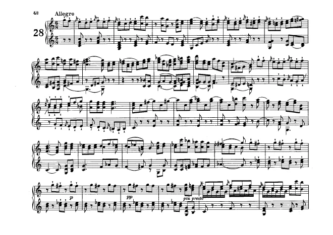 First page of Flötenuhr in C major, Hob.XIX:28