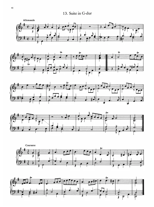 First page of Suite in G major