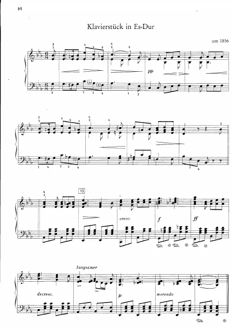 First page of Klavierstück