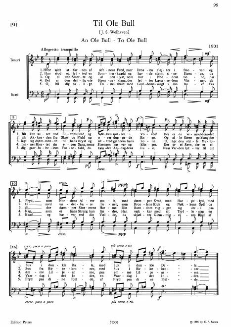 First page of To Ole Bull