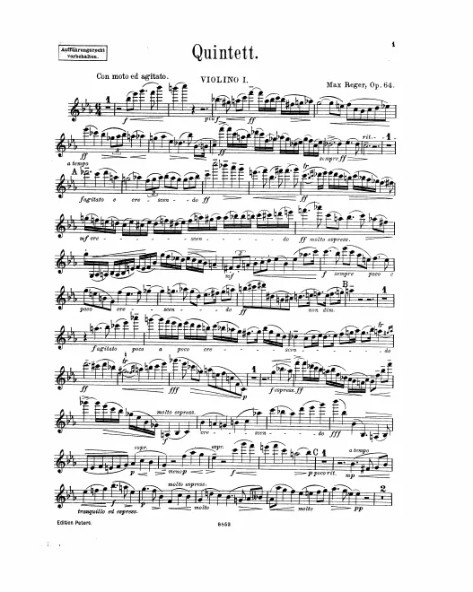 First page of Piano Quintet No.2