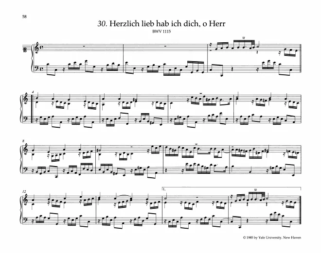 First page of Herzlich lieb hab ich dich, o Herr