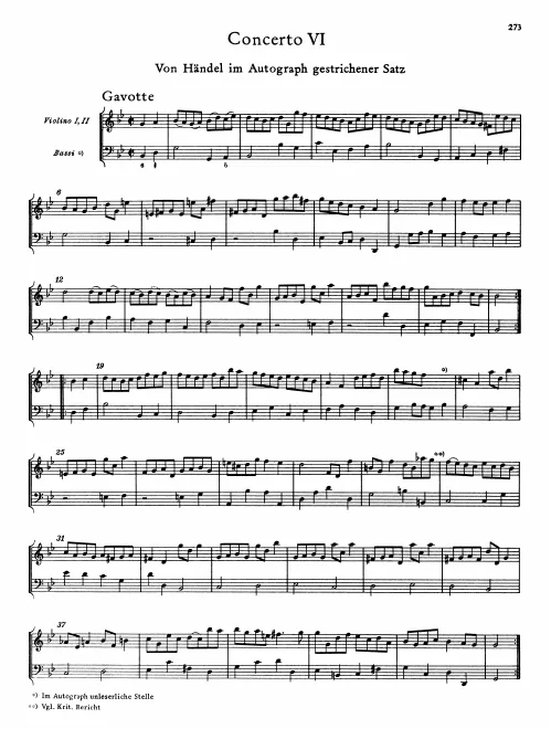 Set from Autograph deleted by Händel