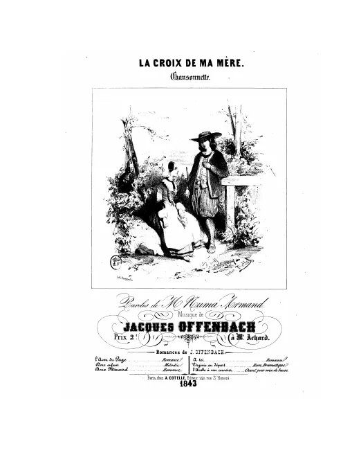 First page of La croix de ma mère