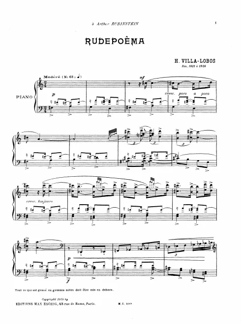 First page of Rudepoema