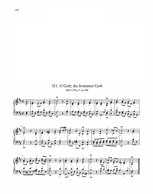 First page of O Gott, du frommer Gott