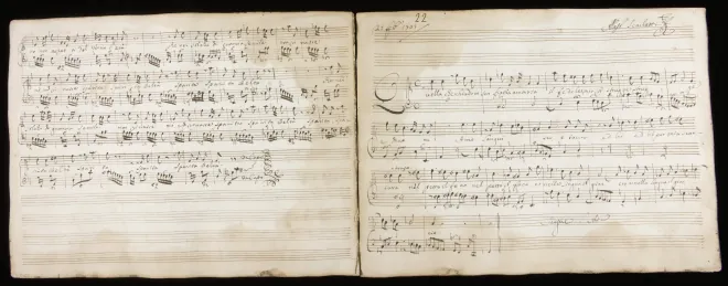 First page of Quella che chiudo in sen fiamma amorosa