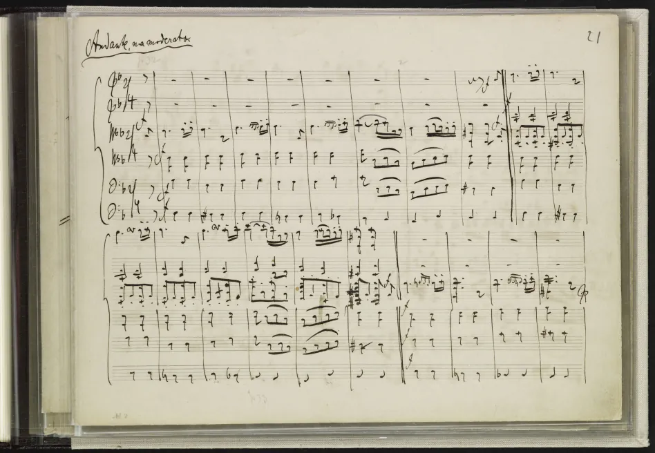 First page of String Sextet No.1 in B-flat major