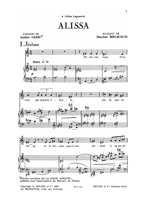 First page of Alissa
