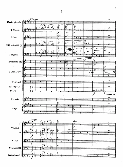 First page of Sinfonietta
