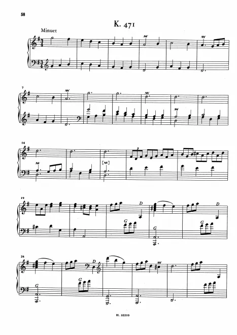 First page of Keyboard Sonata in G major