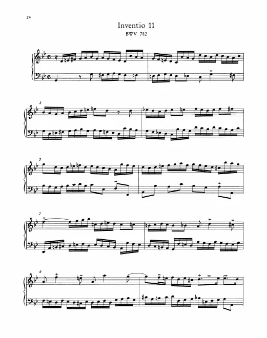 First page of Invention in G minor