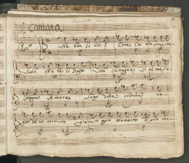 First page of Ah ben lo vedi o core