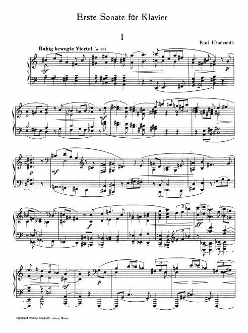 First page of Piano Sonata No.1