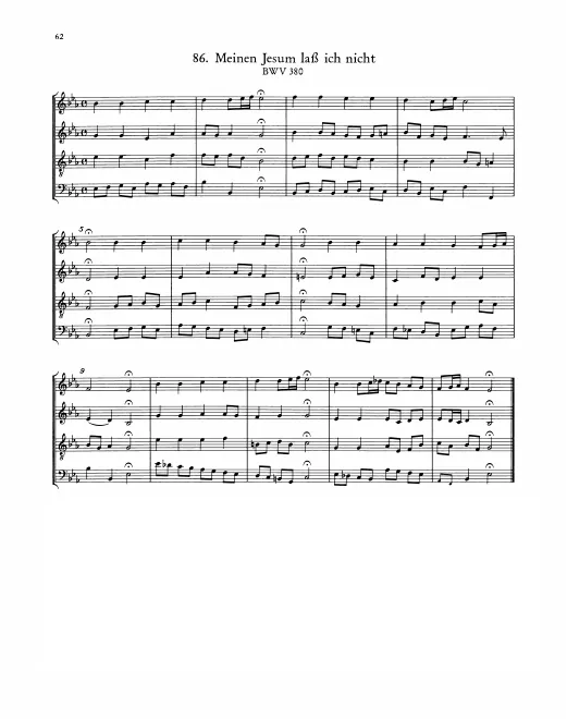 First page of Meinen Jesum laß ich nicht