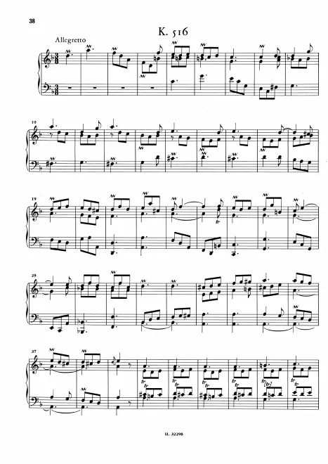 First page of Keyboard Sonata in D minor