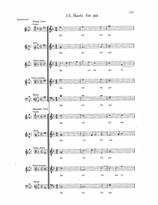 First page of Basti fin qui