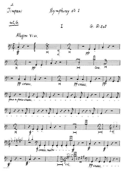 First page of Symphony in C major