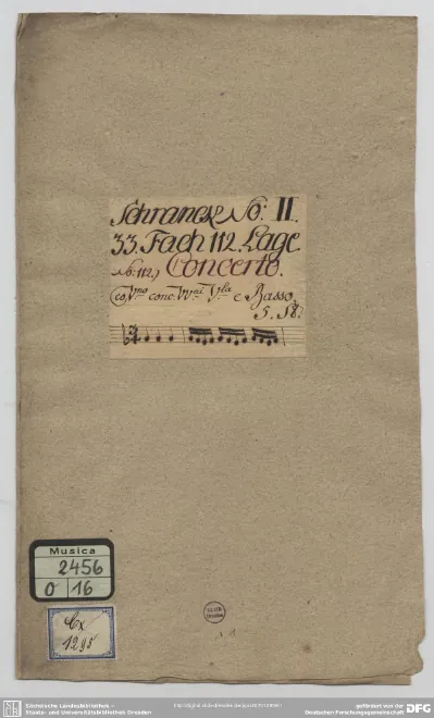 First page of Violin Concerto in C major