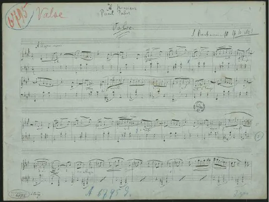 First page of Morceaux de salon