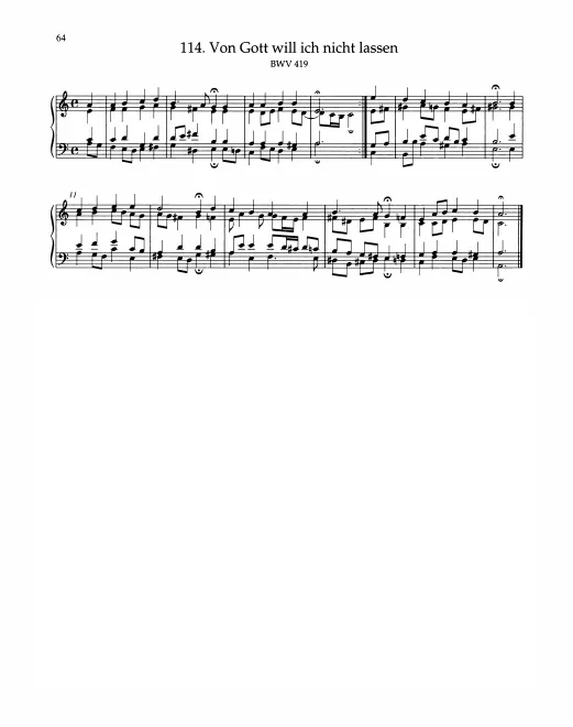 First page of Von Gott will ich nicht lassen