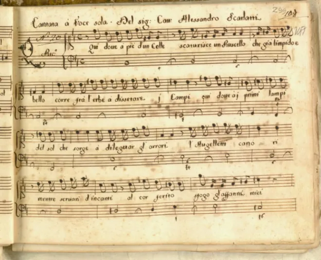 First page of Qui dove a piè d’un colle