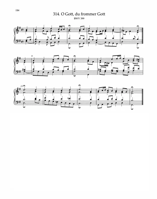 First page of O Gott, du frommer Gott