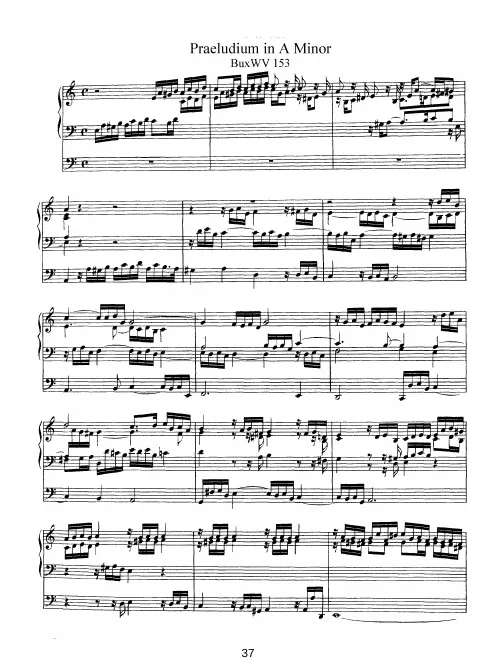 First page of Prelude in A minor