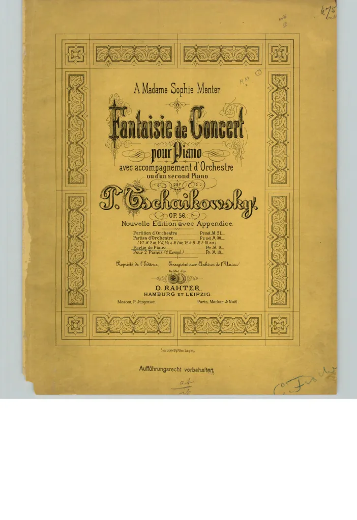 First page of Concert Fantasia