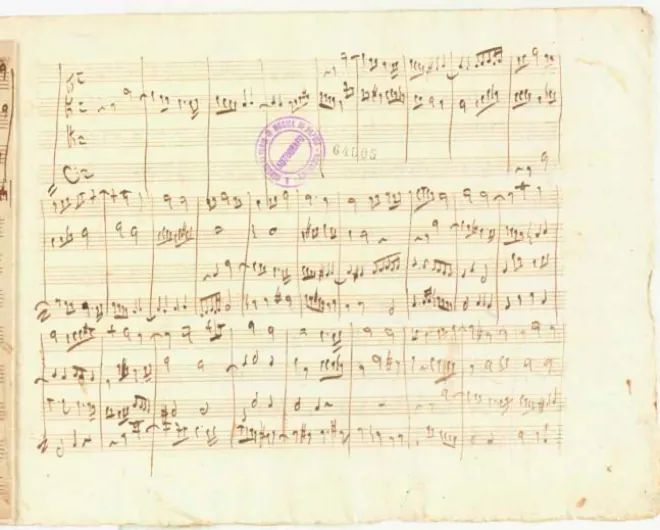 First page of Fugue for 4 Voices