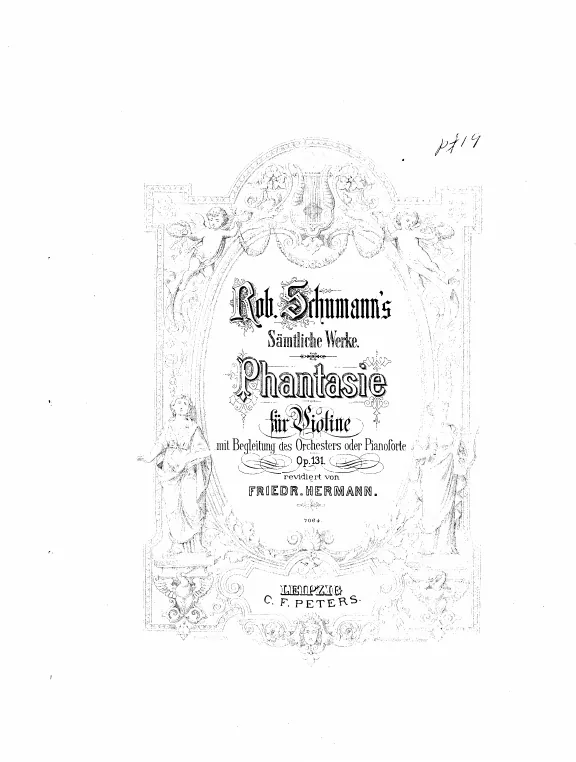 First page of Phantasie für Violine mit Orchester